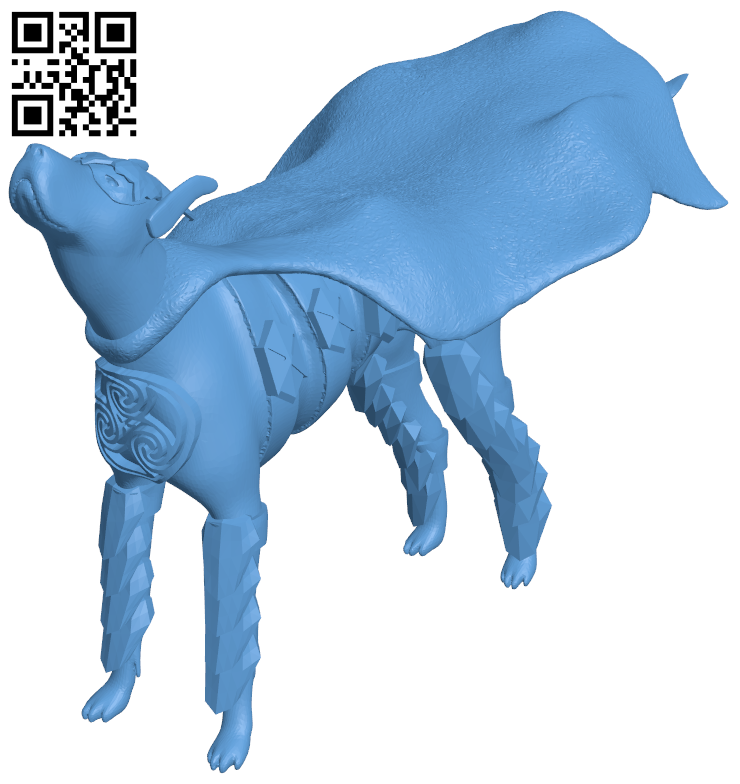 Superhero dog H006575 file stl free download 3D Model for CNC and 3d printer