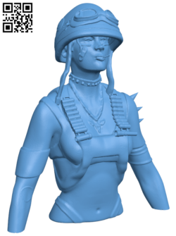 Tank girl bust H006579 file stl free download 3D Model for CNC and 3d printer
