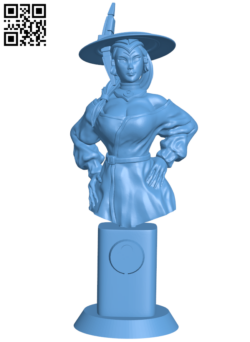 Tau Girl Bust H006455 file stl free download 3D Model for CNC and 3d printer