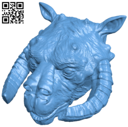 Tauntaun head H006214 file stl free download 3D Model for CNC and 3d printer
