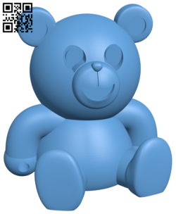 Teddy Bear H006457 file stl free download 3D Model for CNC and 3d printer