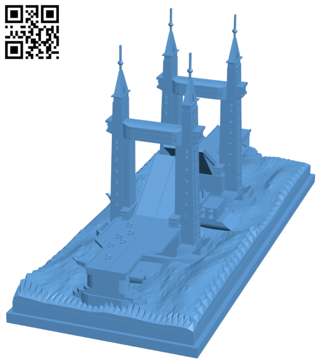 Terengganu Drawbridge - Malaysia H006340 file stl free download 3D Model for CNC and 3d printer