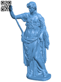 Thalia, Muse of Comedy H005739 file stl free download 3D Model for CNC and 3d printer