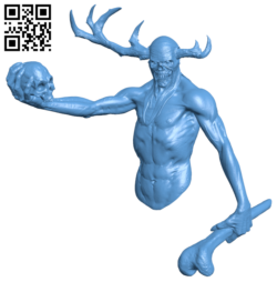 The Horned God H006042 file stl free download 3D Model for CNC and 3d printer