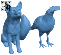 The fox and the crow H006402 file stl free download 3D Model for CNC and 3d printer