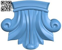 Top of the column T0000329 download free stl files 3d model for CNC wood carving