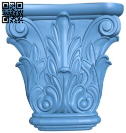 Top of the column T0000349 download free stl files 3d model for CNC wood carving