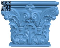 Top of the column T0000376 download free stl files 3d model for CNC wood carving