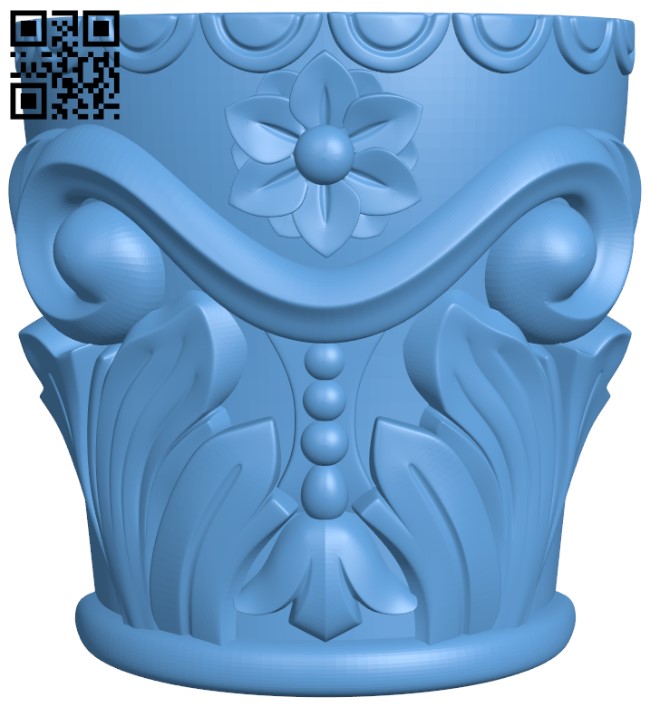 Top of the column T0000379 download free stl files 3d model for CNC wood carving