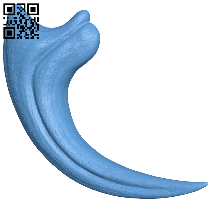 Velociraptor claw H005857 file stl free download 3D Model for CNC and 3d printer