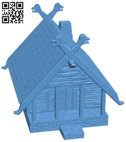 Viking house H006525 file stl free download 3D Model for CNC and 3d printer