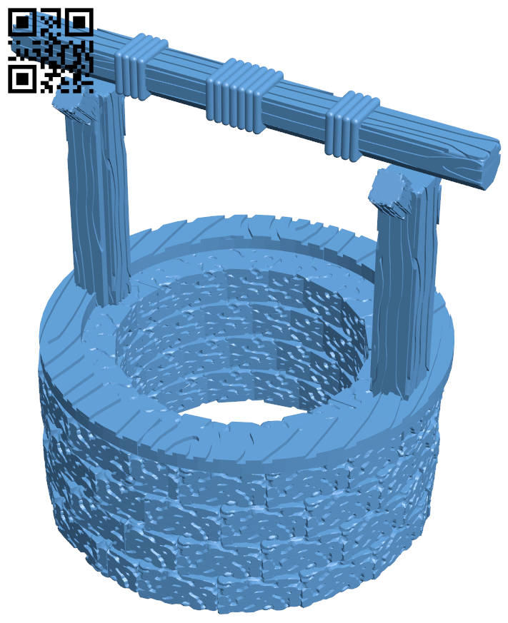 Village Well H006161 file stl free download 3D Model for CNC and 3d printer