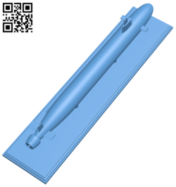 Virginia-Class Submarine H006464 file stl free download 3D Model for CNC and 3d printer