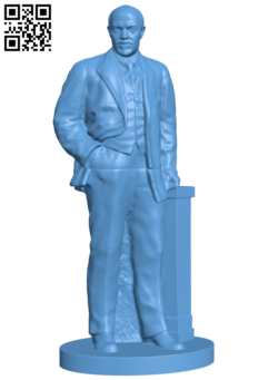 Vladimir Ilyich Lenin H006286 file stl free download 3D Model for CNC and 3d printer