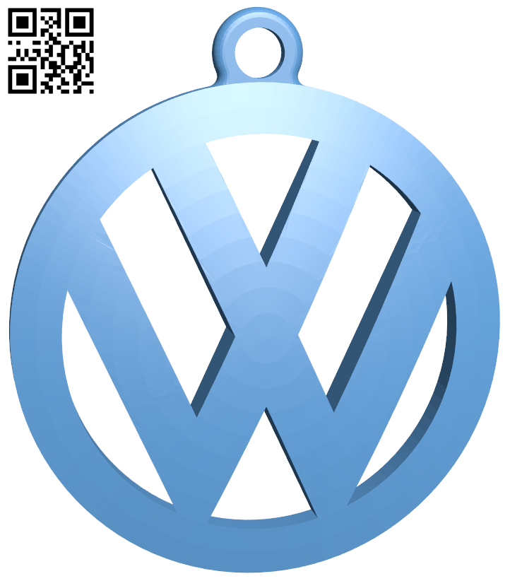 logo Volkswagen 3D model 3D printable