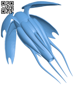 Vorlon Light Fighter H006162 file stl free download 3D Model for CNC and 3d printer