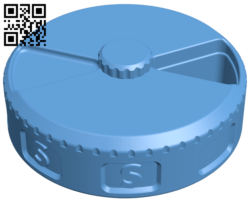 Weekly Pill Case H005861 file stl free download 3D Model for CNC and 3d printer