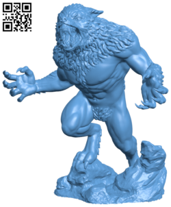 Werewolf H005745 file stl free download 3D Model for CNC and 3d printer