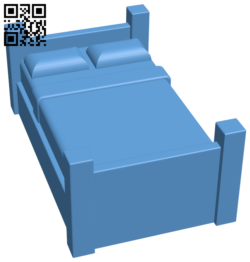 Wooden bed H006165 file stl free download 3D Model for CNC and 3d printer
