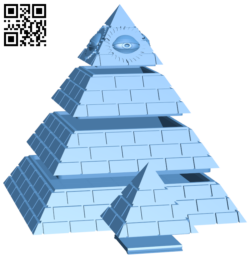 illuminati pyramid box with secret compartment H006496 file stl free download 3D Model for CNC and 3d printer