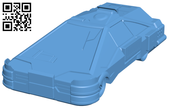 2019 Deckard Sedan - Car H006708 file stl free download 3D Model for CNC and 3d printer