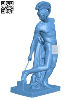 Achilles Wounded in the Heel by Paris H007218 file stl free download 3D Model for CNC and 3d printer