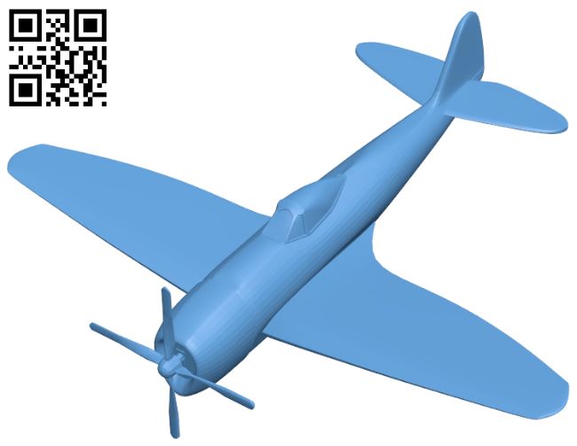 Aircraft P-47 Thunderbolt H006919 file stl free download 3D Model for CNC and 3d printer