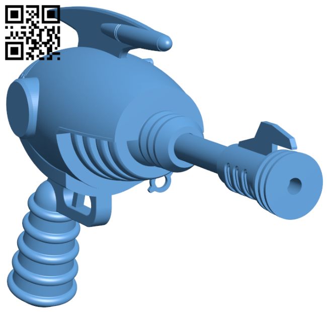 Alien blaster gun - Fallout 3 H007102 file stl free download 3D Model for CNC and 3d printer