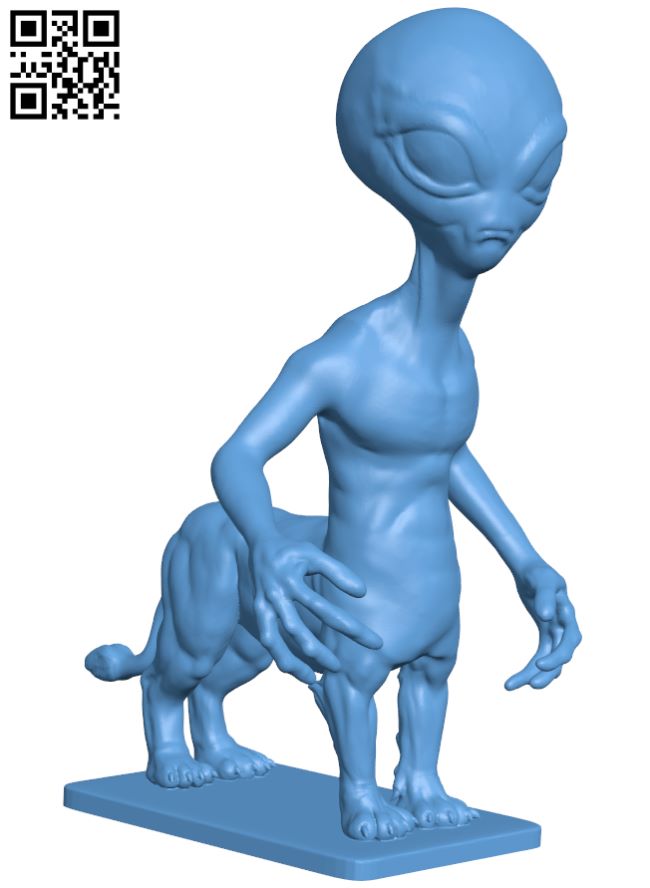 Alien lion hybrid H006920 file stl free download 3D Model for CNC and 3d printer