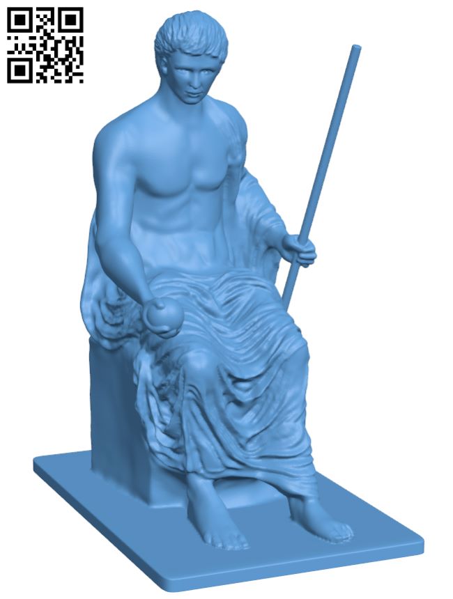 Augustus as Jupiter H006925 file stl free download 3D Model for CNC and 3d printer