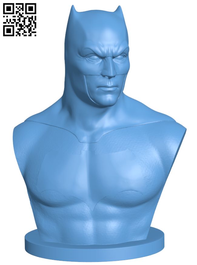 Batman bust H006930 file stl free download 3D Model for CNC and 3d printer