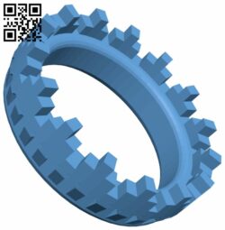 Battlement ring H007282 file stl free download 3D Model for CNC and 3d printer