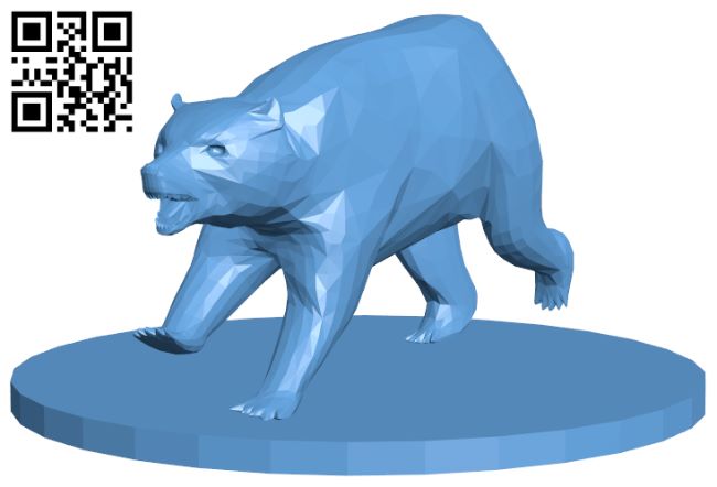 Bear H007521 file stl free download 3D Model for CNC and 3d printer