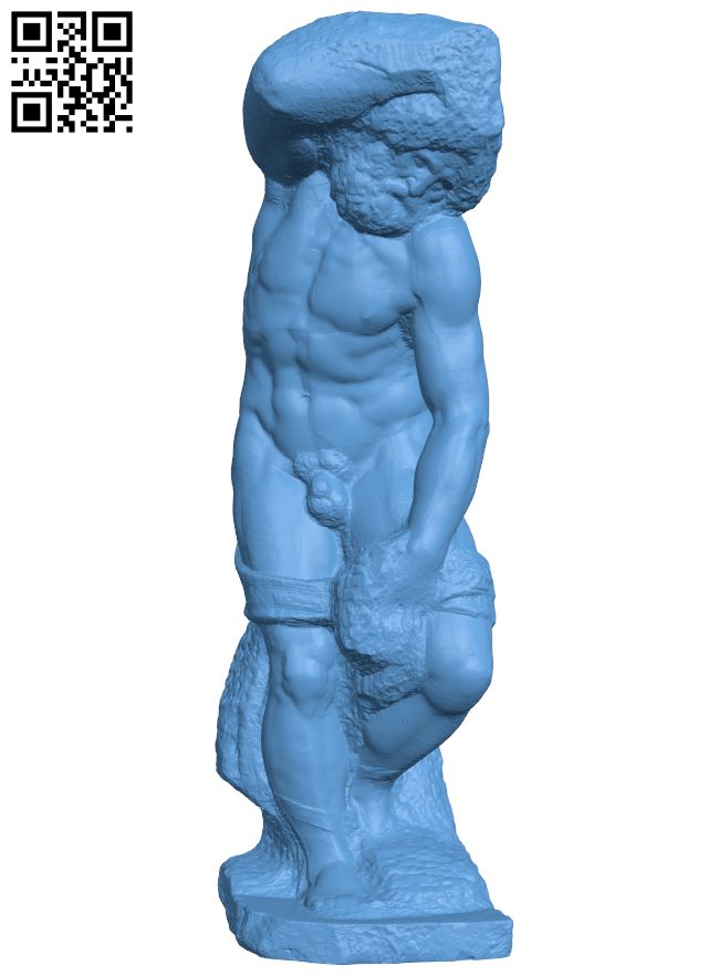 Bearded Slave H007105 file stl free download 3D Model for CNC and 3d printer