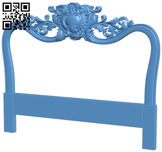 Bed frame pattern T0000628 download free stl files 3d model for CNC wood carving