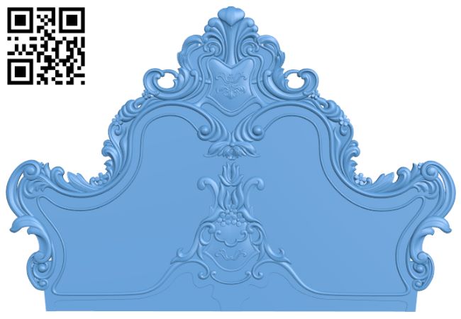 Bed frame pattern T0000671 download free stl files 3d model for CNC wood carving