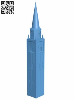 Bell Tower of St. Andrea – Mantua, Italy H007342 file stl free download 3D Model for CNC and 3d printer