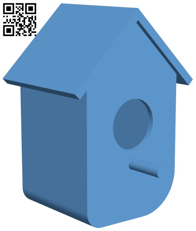 Birdhouse H007405 file stl free download 3D Model for CNC and 3d printer