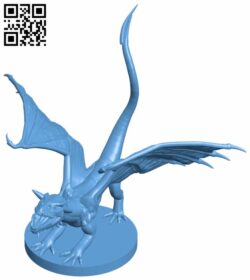 Black Dragon Wyrmling H007228 file stl free download 3D Model for CNC and 3d printer