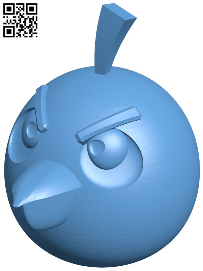 Bomb - Angry Birds H007231 file stl free download 3D Model for CNC and 3d printer