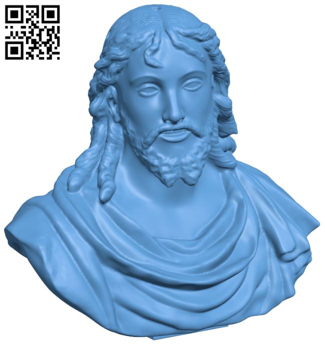 Bust of Christ H007234 file stl free download 3D Model for CNC and 3d printer
