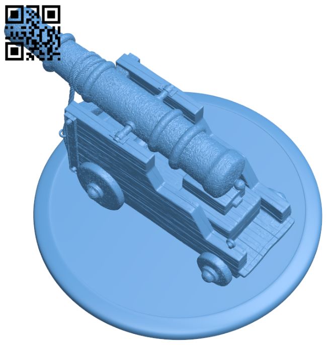 Cannon H007112 file stl free download 3D Model for CNC and 3d printer