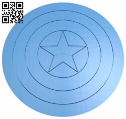 Captain America’s Shield H007348 file stl free download 3D Model for CNC and 3d printer
