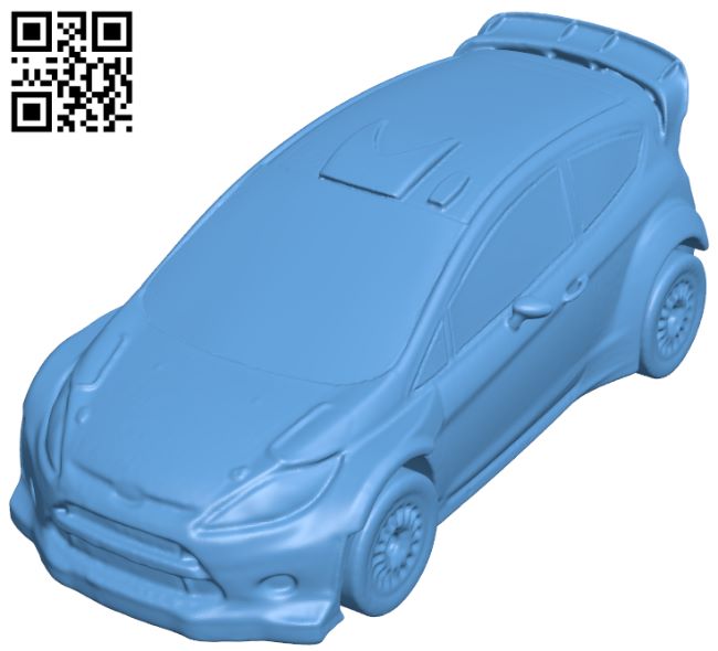 Car Ford Fiesta RS WRC H007114 file stl free download 3D Model for CNC and 3d printer