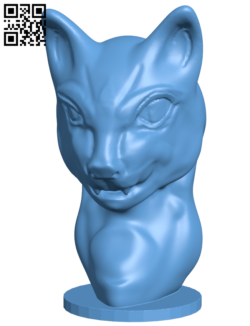 Cat bust H006656 file stl free download 3D Model for CNC and 3d printer