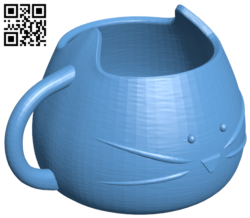 Cat cup H006744 file stl free download 3D Model for CNC and 3d printer