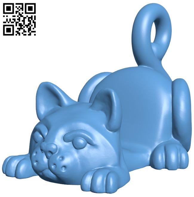 Cat phone stand H007237 file stl free download 3D Model for CNC and 3d printer