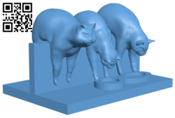 Cats on the fence H006659 file stl free download 3D Model for CNC and 3d printer