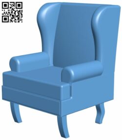 Chair with wings H006872 file stl free download 3D Model for CNC and 3d printer