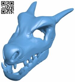 Charizard skull – Pokemon H007410 file stl free download 3D Model for CNC and 3d printer